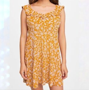 Floral Mustard Dress